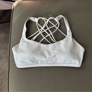 Lululemon Athletica White Strappy Sports Bra